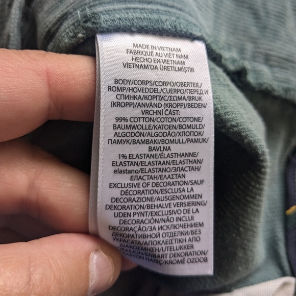 POLO RALPH LAUREN Corduroy Men Straight Leg Pant Size 38/32 Blue/Green Color - Picture 10 of 14